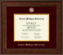 Central Michigan University Presidential Masterpiece Diploma Frame in Madison