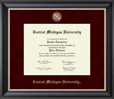 Central Michigan University diploma frame - Regal Edition Diploma Frame in Noir