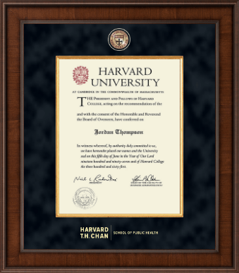 Harvard University diploma frame - Presidential Masterpiece Diploma Frame in Madison