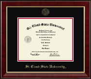 St. Cloud State University diploma frame - Gold Embossed Diploma Frame in Murano