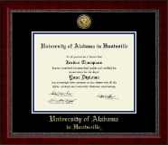 The University of Alabama Huntsville Gold Engraved Medallion Diploma Frame in Sutton
