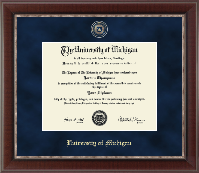 University of Michigan diploma frame - Regal Edition Diploma Frame in Chateau