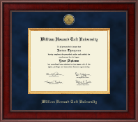 William Howard Taft University Presidential Gold Engraved Diploma Frame in Jefferson