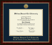 William Howard Taft University diploma frame - Gold Engraved Medallion Diploma Frame in Murano