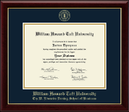William Howard Taft University diploma frame - Gold Embossed Diploma Frame in Gallery