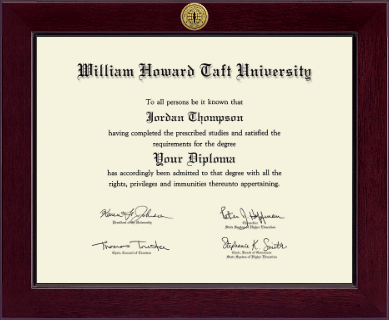 William Howard Taft University diploma frame - Century Gold Engraved Diploma Frame in Cordova