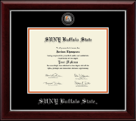 Buffalo State College Masterpiece Medallion Diploma Frame in Gallery Silver