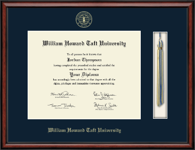 William Howard Taft University diploma frame - Tassel & Cord Diploma Frame in Southport