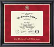 The University of Oklahoma diploma frame - Regal Edition Diploma Frame in Noir