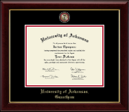 University of Arkansas Grantham diploma frame - Masterpiece Medallion Diploma Frame in Gallery