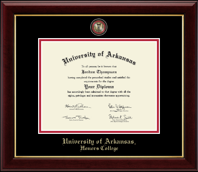 University of Arkansas diploma frame - Masterpiece Medallion Diploma Frame in Gallery