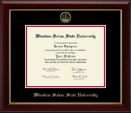 Winston-Salem State University diploma frame - Gold Embossed Diploma Frame in Gallery