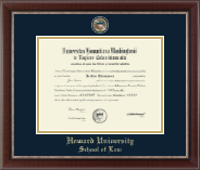Howard University School of Law Masterpiece Medallion Diploma Frame in Chateau