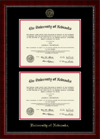 Double Diploma Frame