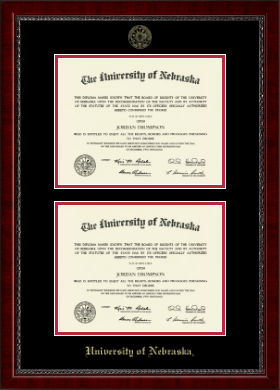 University of Nebraska diploma frame - Double Diploma Frame in Sutton