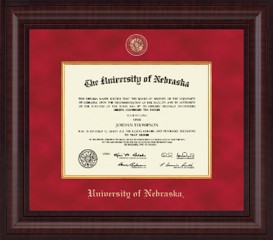 University of Nebraska diploma frame - Presidential Masterpiece Diploma Frame in Premier