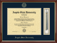 Angelo State University diploma frame - Tassel Edition Diploma Frame in Southport Gold
