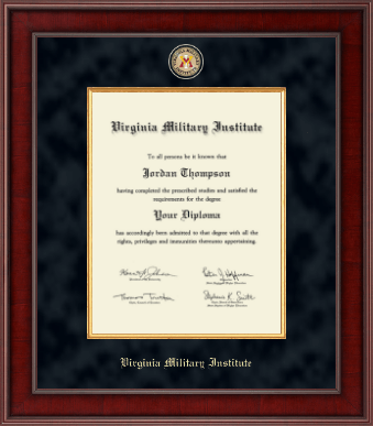 Virginia Military Institute diploma frame - Presidential Masterpiece Diploma Frame in Jefferson