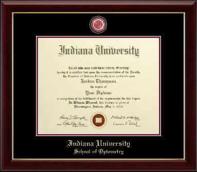 Indiana University Bloomington diploma frame - Masterpiece Medallion Diploma Frame in Gallery