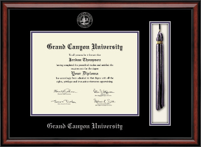 Grand Canyon University diploma frame - Tassel & Cord Diploma Frame in Southport