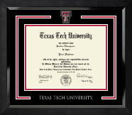 Texas Tech University diploma frame - Spirit Medallion Diploma Frame in Eclipse