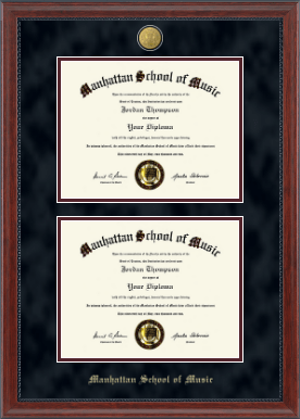 Manhattan School of Music diploma frame - 23K Double Diploma Frame in Signature