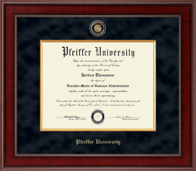 Pfeiffer University diploma frame - Presidential Masterpiece Diploma Frame in Jefferson