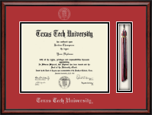 Texas Tech University diploma frame - Tassel & Cord Diploma Frame in Southport