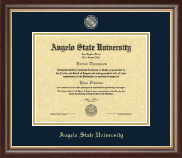 Angelo State University Masterpiece Medallion Diploma Frame in Hampshire