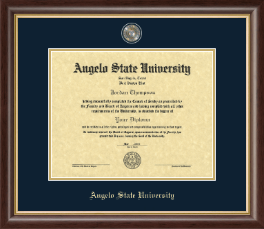 Angelo State University diploma frame - Masterpiece Medallion Diploma Frame in Hampshire