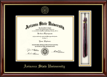 Arizona State University diploma frame - Tassel & Cord Diploma Frame in Southport Gold