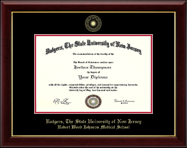 Rutgers University diploma frame - Gold Embossed Diploma Frame in Gallery