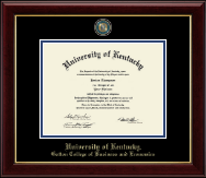 University of Kentucky Masterpiece Medallion Diploma Frame in Gallery
