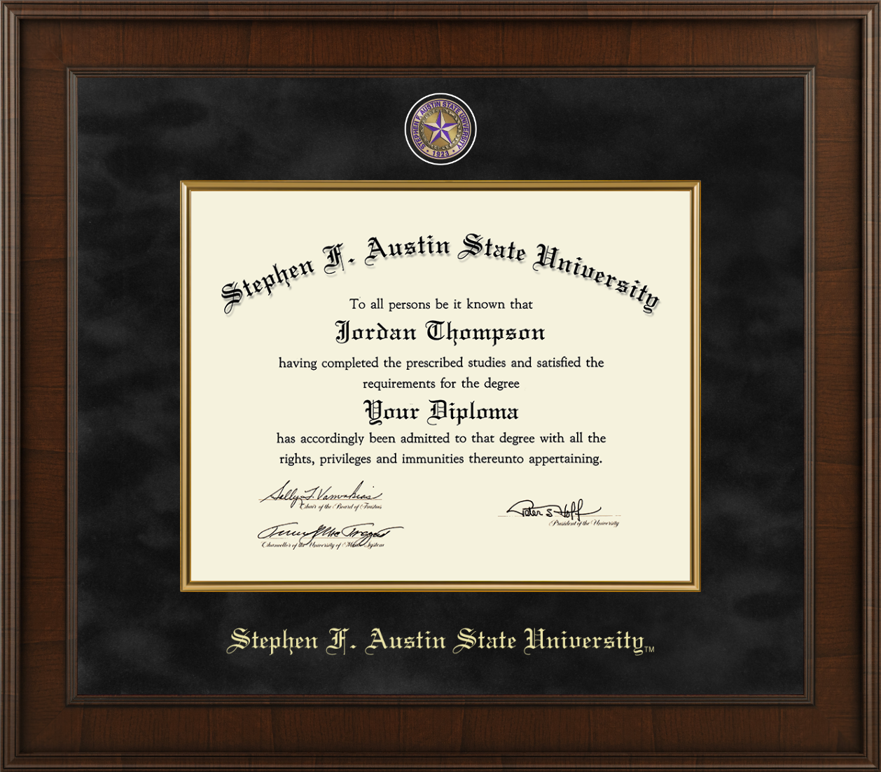 Stephen F. Austin State University Presidential Masterpiece Diploma