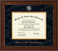Stephen F. Austin State University Presidential Masterpiece Diploma Frame in Madison