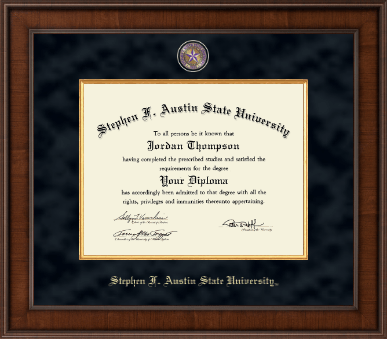 Stephen F. Austin State University diploma frame - Presidential Masterpiece Diploma Frame in Madison