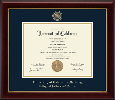 University of California Berkeley diploma frame - Masterpiece Medallion Diploma Frame in Gallery