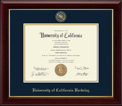 University of California Berkeley diploma frame - Masterpiece Medallion Diploma Frame in Gallery