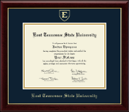 East Tennessee State University diploma frame - Gold Embossed Diploma Frame in Gallery