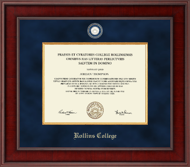 Rollins College diploma frame - Presidential Masterpiece Diploma Frame in Jefferson