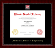 Milwaukee School of Engineering diploma frame - MSOE Masterpiece Medallion Diploma Frame in Sutton