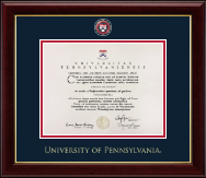 University of Pennsylvania certificate frame - Masterpiece Medallion Certificate Frame in Gallery