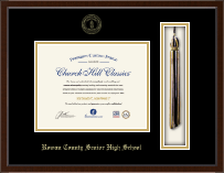 Rowan County Senior High School diploma frame - Tassel & Cord Diploma Frame in Delta