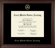 Carol Martin Gatton Academy diploma frame - Gold Embossed Diploma Frame in Studio