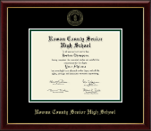 Rowan County Senior High School diploma frame - Gold Embossed Diploma Frame in Galleria