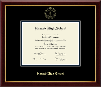 Hazard High School diploma frame - Gold Embossed Diploma Frame in Galleria