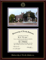 University of North Alabama diploma frame - Campus Scene Edition Diploma Frame in Galleria