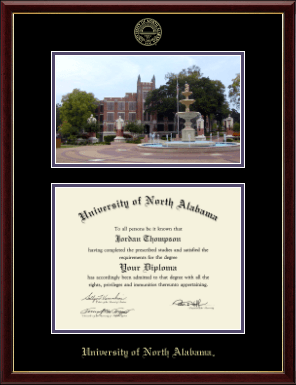 University of North Alabama diploma frame - Campus Scene Edition Diploma Frame in Galleria
