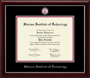 Stevens Institute of Technology Masterpiece Medallion Diploma Frame in Gallery Silver