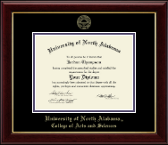 University of North Alabama diploma frame - Gold Embossed Diploma Frame in Gallery